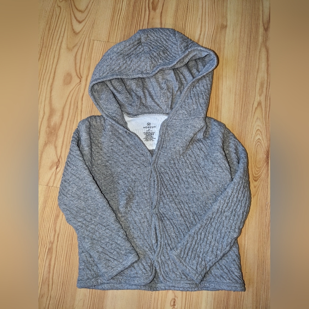 Honest Baby Button Up Hoodie